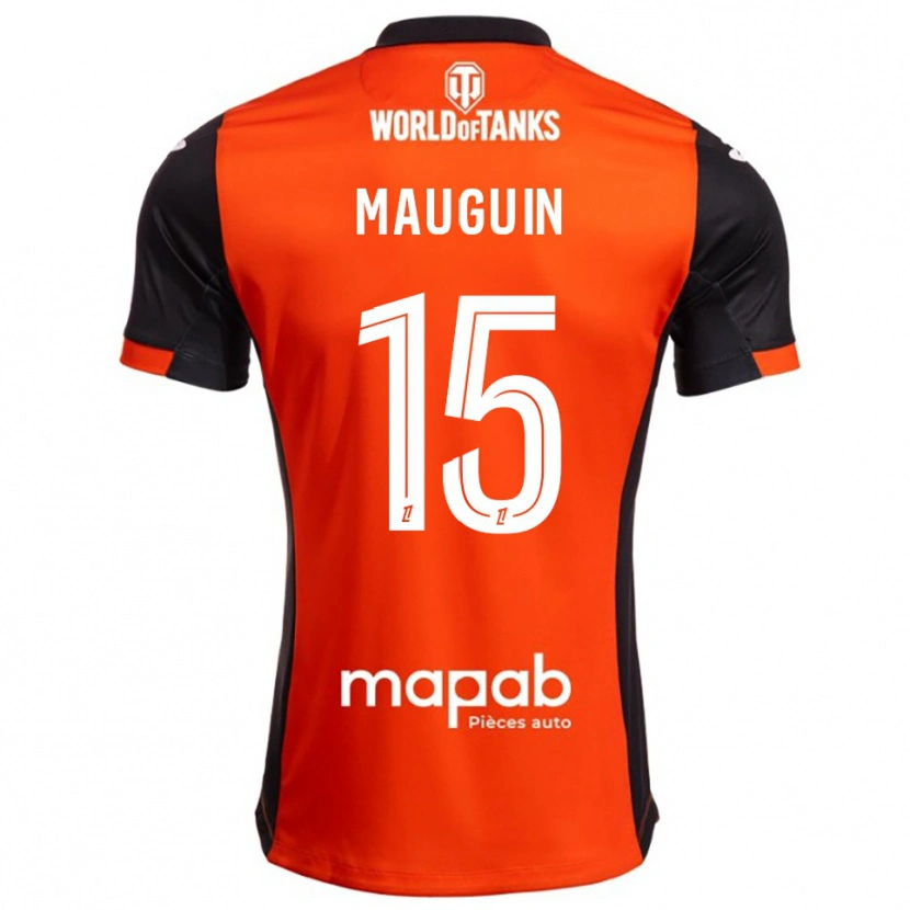 Danxen Dames Alexiane Mauguin #15 Zwart Oranje Thuisshirt Thuistenue 2025/26 T-Shirt