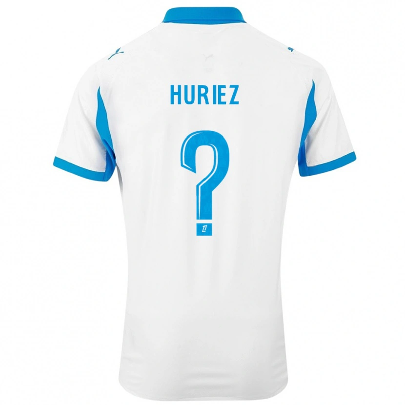 Danxen Dames Evan Huriez #0 Wit Hemelsblauw Thuisshirt Thuistenue 2025/26 T-Shirt