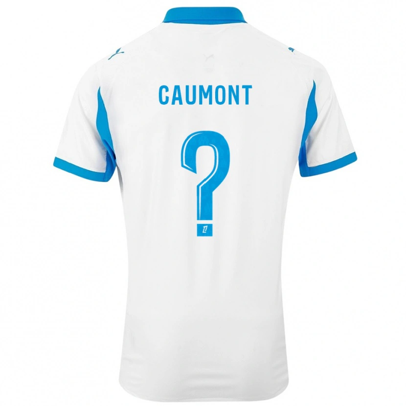 Danxen Dames Enzo Caumont #0 Wit Hemelsblauw Thuisshirt Thuistenue 2025/26 T-Shirt