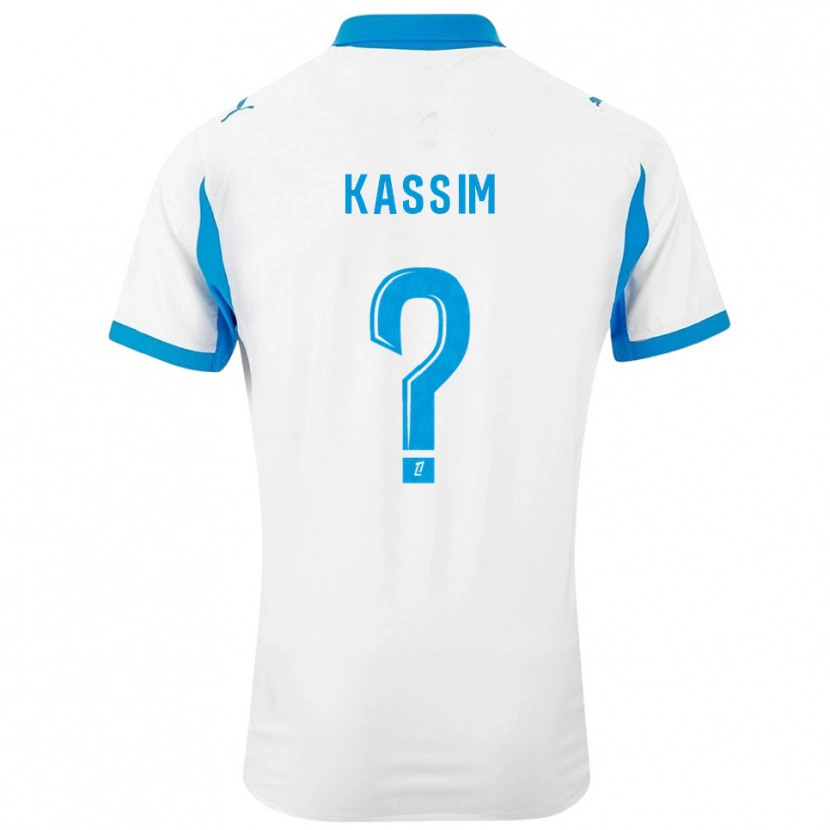Danxen Dames Kassim Abdallah #0 Wit Hemelsblauw Thuisshirt Thuistenue 2025/26 T-Shirt