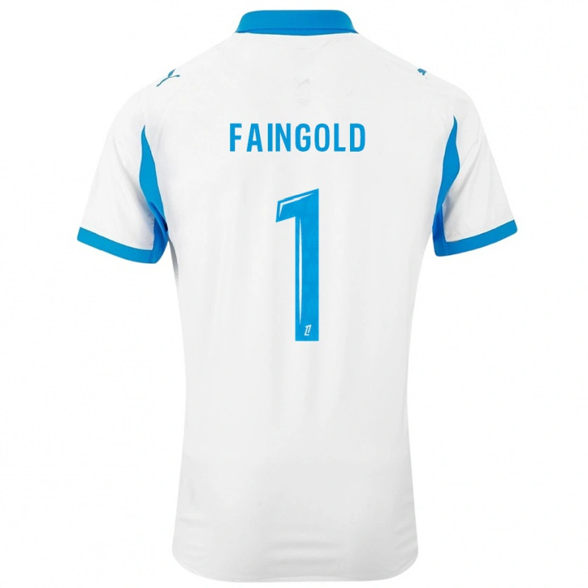 Danxen Dames Abbie Faingold #1 Wit Hemelsblauw Thuisshirt Thuistenue 2025/26 T-Shirt