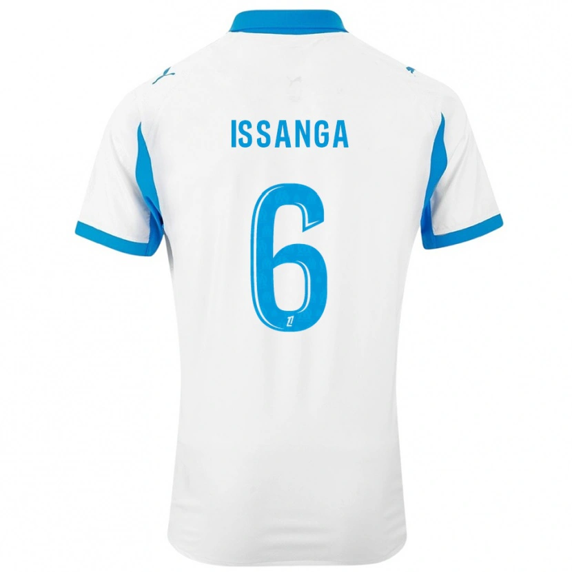 Danxen Dames Alexandre Issanga #6 Wit Hemelsblauw Thuisshirt Thuistenue 2025/26 T-Shirt