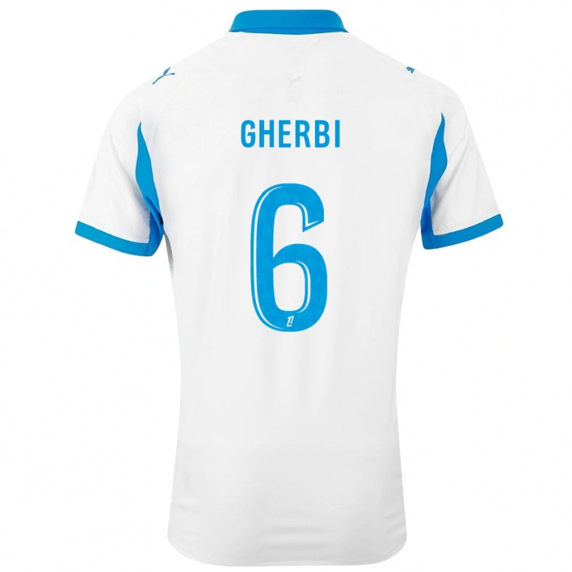 Danxen Dames Candice Gherbi #6 Wit Hemelsblauw Thuisshirt Thuistenue 2025/26 T-Shirt