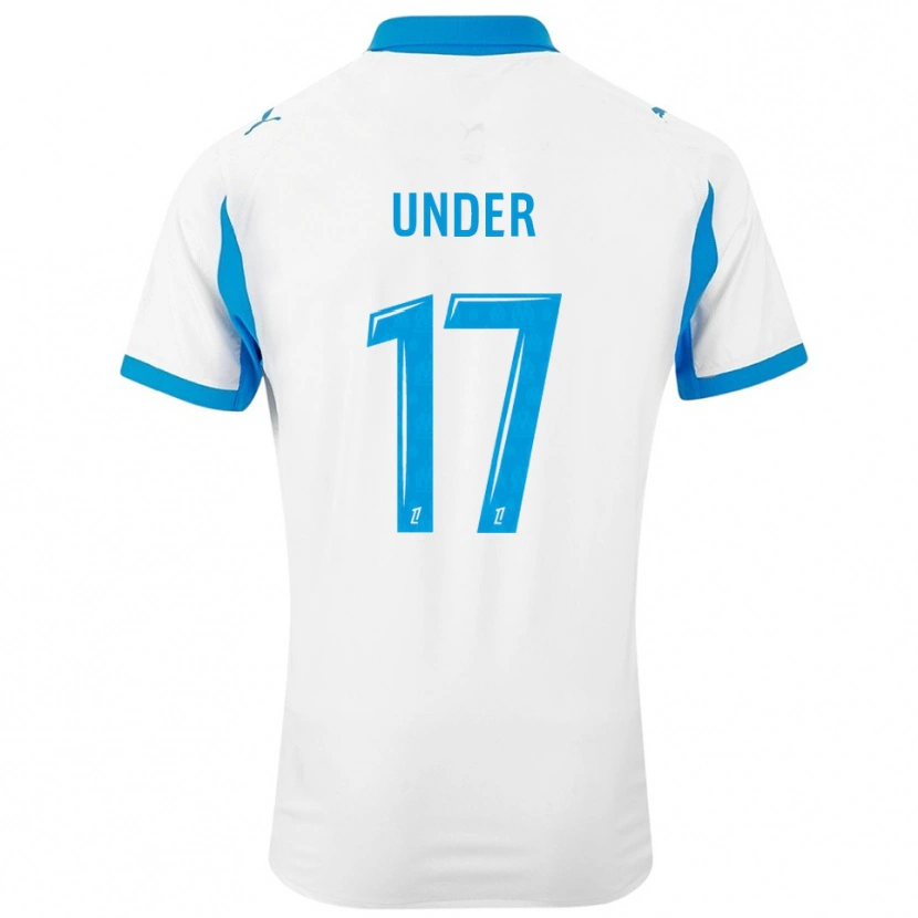 Danxen Dames Cengiz Under #17 Wit Hemelsblauw Thuisshirt Thuistenue 2025/26 T-Shirt