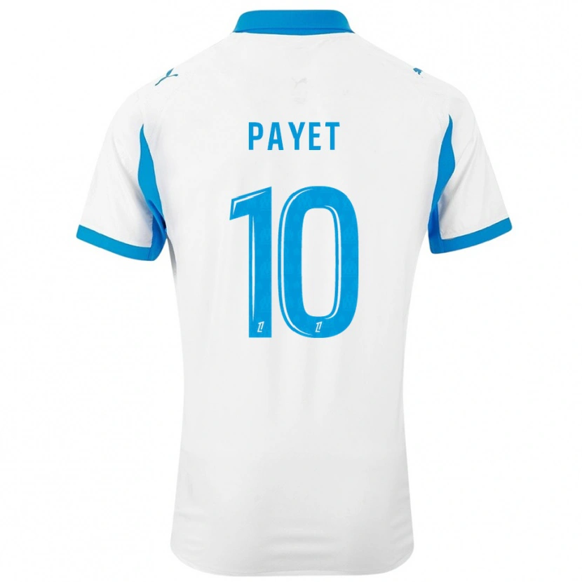 Danxen Dames Dimitri Payet #10 Wit Hemelsblauw Thuisshirt Thuistenue 2025/26 T-Shirt