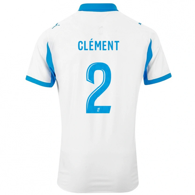 Danxen Dames Mathis Clément #2 Wit Hemelsblauw Thuisshirt Thuistenue 2025/26 T-Shirt