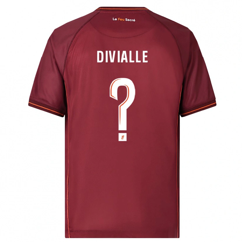 Danxen Dames Charles Divialle #0 Bordeaux Wit Thuisshirt Thuistenue 2025/26 T-Shirt