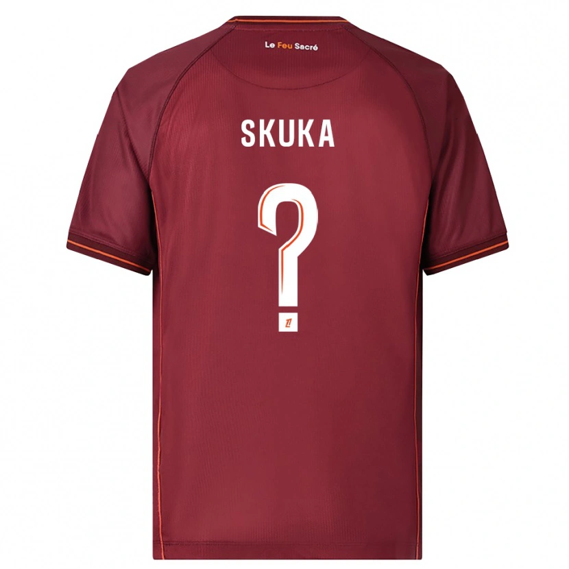 Danxen Dames Xhuliano Skuka #0 Bordeaux Wit Thuisshirt Thuistenue 2025/26 T-Shirt