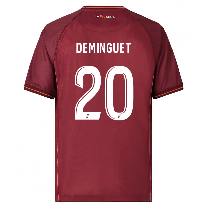 Danxen Dames Jessy Deminguet #20 Bordeaux Wit Thuisshirt Thuistenue 2025/26 T-Shirt
