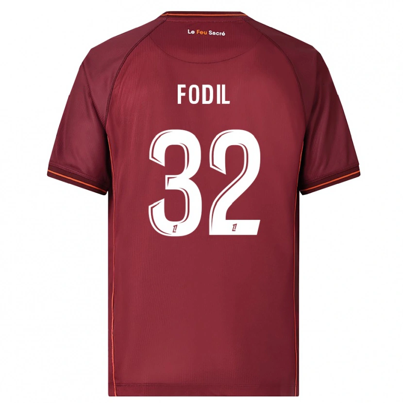 Danxen Dames Maria Fodil #32 Bordeaux Wit Thuisshirt Thuistenue 2025/26 T-Shirt