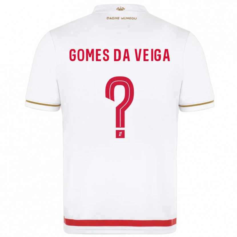 Danxen Dames Melvin Gomes #0 Rood Wit Thuisshirt Thuistenue 2025/26 T-Shirt