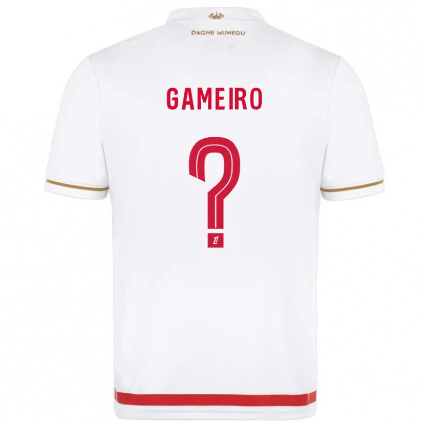 Danxen Dames Benoît Gameiro #0 Rood Wit Thuisshirt Thuistenue 2025/26 T-Shirt