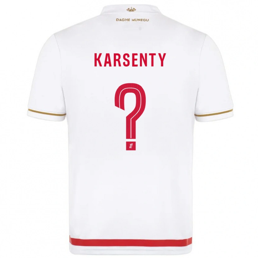 Danxen Dames Kylian Karsenty #0 Rood Wit Thuisshirt Thuistenue 2025/26 T-Shirt