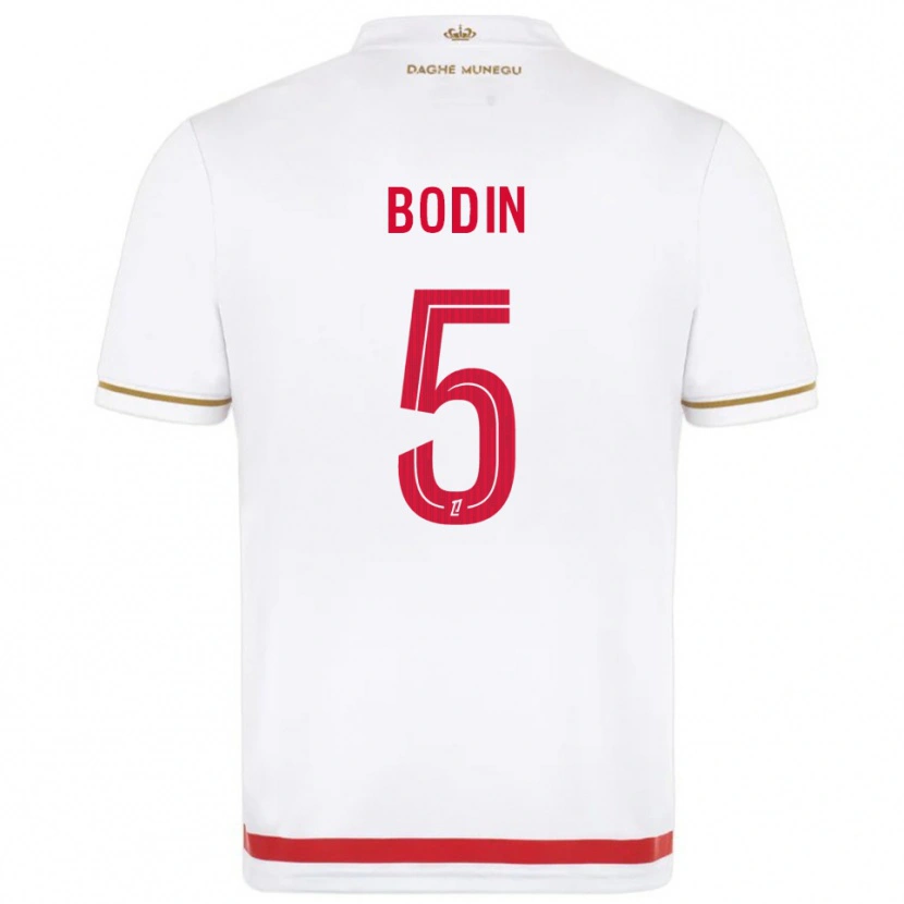 Danxen Dames Hugo Bodin #5 Rood Wit Thuisshirt Thuistenue 2025/26 T-Shirt