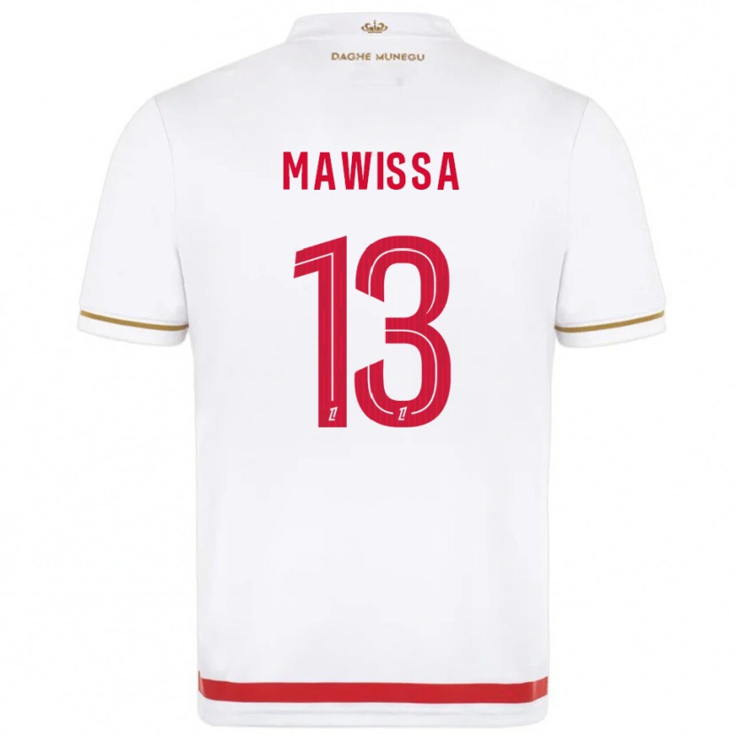 Danxen Dames Christian Mawissa #13 Rood Wit Thuisshirt Thuistenue 2025/26 T-Shirt