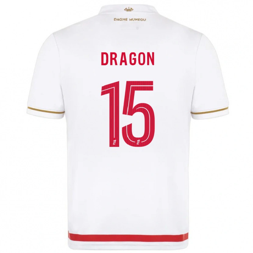 Danxen Dames Clément Dragon #15 Rood Wit Thuisshirt Thuistenue 2025/26 T-Shirt