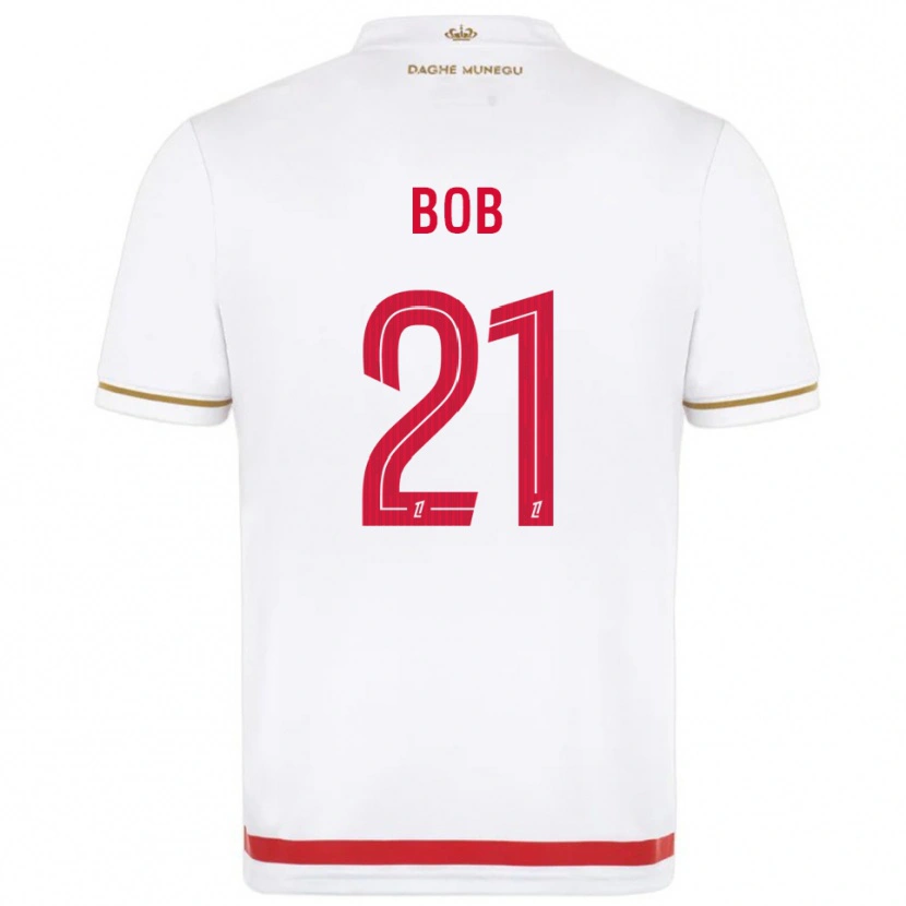 Danxen Dames Mohamed Bob #21 Rood Wit Thuisshirt Thuistenue 2025/26 T-Shirt