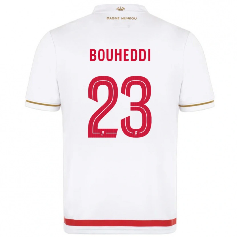 Danxen Dames Akim Bouheddi #23 Rood Wit Thuisshirt Thuistenue 2025/26 T-Shirt