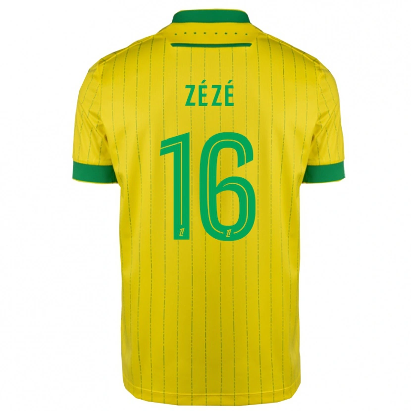 Danxen Dames Yanel Zézé #16 Geel Groen Thuisshirt Thuistenue 2025/26 T-Shirt