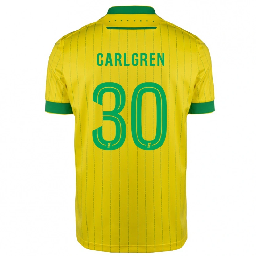 Danxen Dames Patrik Carlgren #30 Geel Groen Thuisshirt Thuistenue 2025/26 T-Shirt