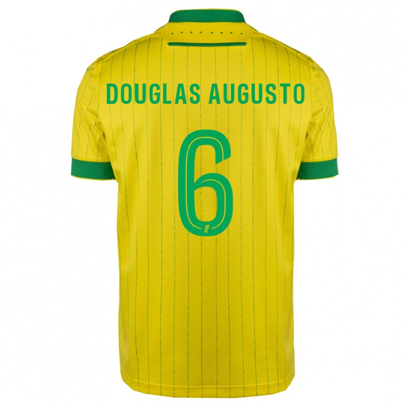 Danxen Dames Douglas Augusto #6 Geel Groen Thuisshirt Thuistenue 2025/26 T-Shirt