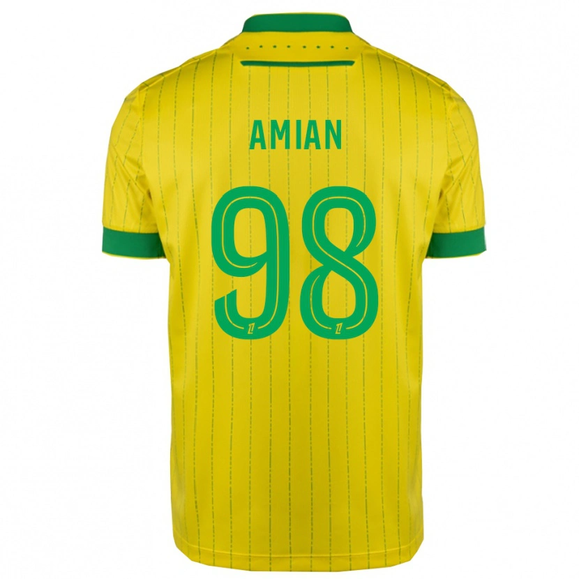Danxen Dames Kelvin Amian #98 Geel Groen Thuisshirt Thuistenue 2025/26 T-Shirt