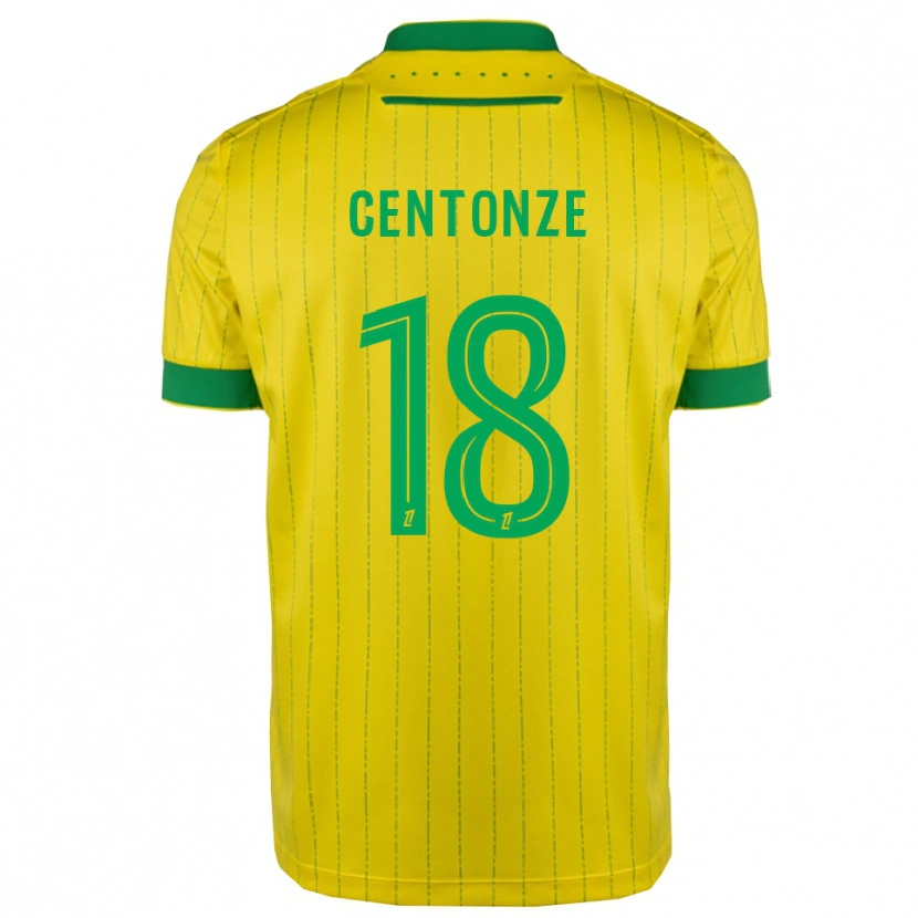Danxen Dames Fabien Centonze #18 Geel Groen Thuisshirt Thuistenue 2025/26 T-Shirt