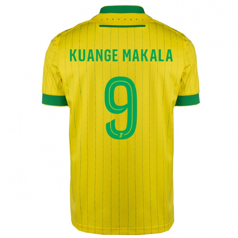 Danxen Dames Jordi Kuange Makala #9 Geel Groen Thuisshirt Thuistenue 2025/26 T-Shirt