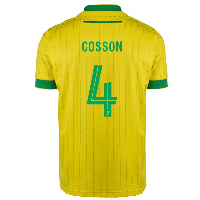 Danxen Dames Maureen Cosson #4 Geel Groen Thuisshirt Thuistenue 2025/26 T-Shirt