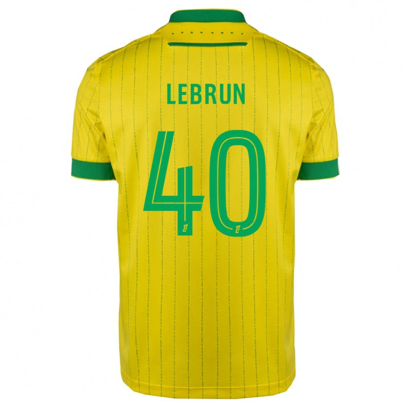 Danxen Dames Lisa Lebrun #40 Geel Groen Thuisshirt Thuistenue 2025/26 T-Shirt