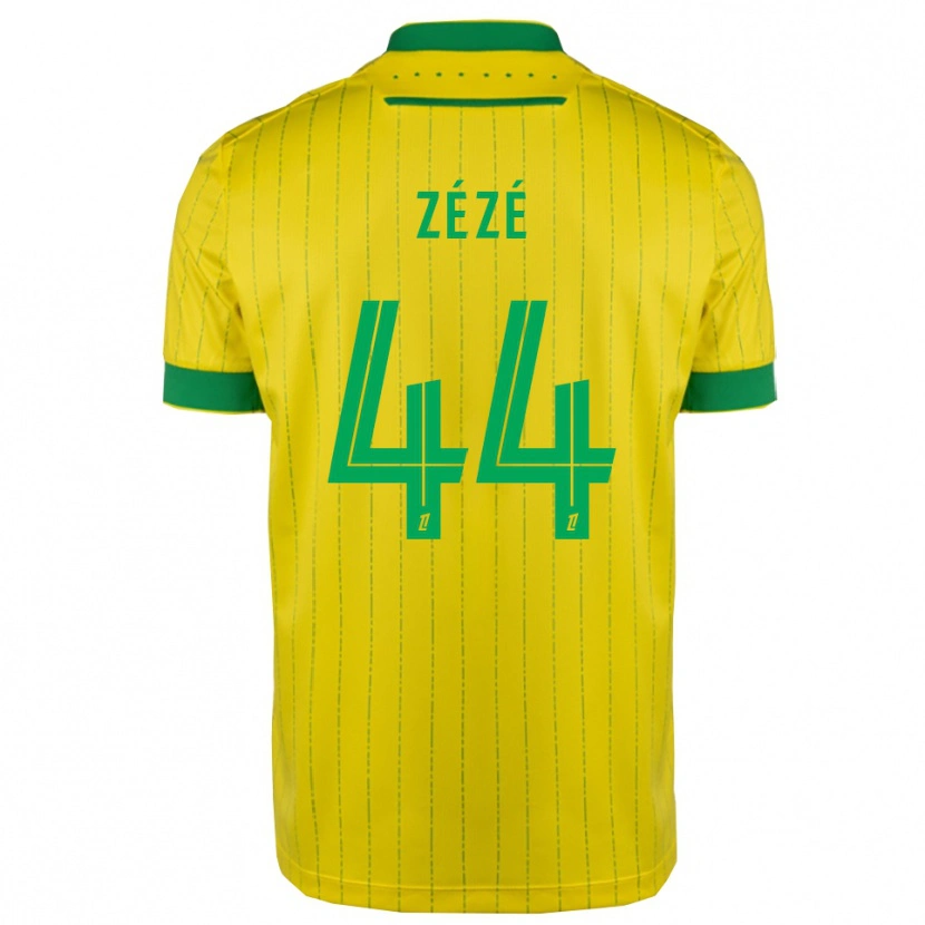Danxen Dames Nathan Zézé #44 Geel Groen Thuisshirt Thuistenue 2025/26 T-Shirt