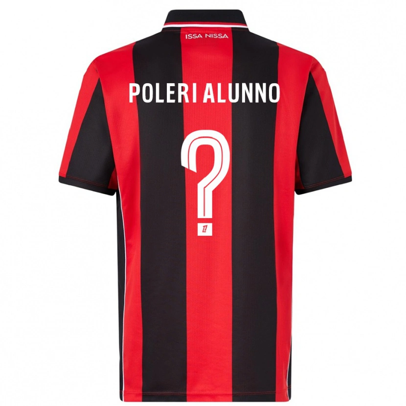 Danxen Dames Mathis Poleri Alunno #0 Rood Zwart Thuisshirt Thuistenue 2025/26 T-Shirt