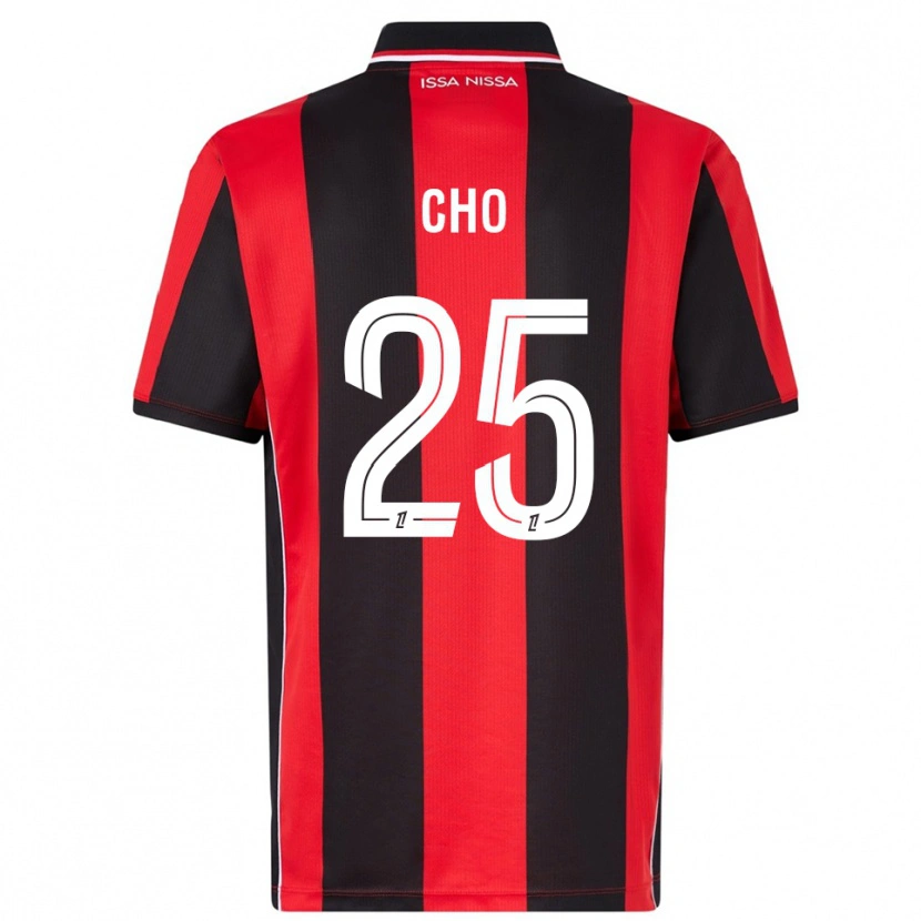 Danxen Dames Mohamed-Ali Cho #25 Rood Zwart Thuisshirt Thuistenue 2025/26 T-Shirt