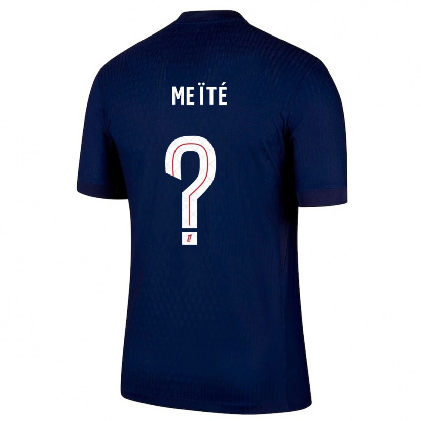 Danxen Dames Mamadou Meïté #0 Marineblauw Rood Thuisshirt Thuistenue 2025/26 T-Shirt