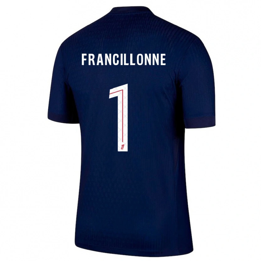 Danxen Dames Bryan Francillonne #1 Marineblauw Rood Thuisshirt Thuistenue 2025/26 T-Shirt