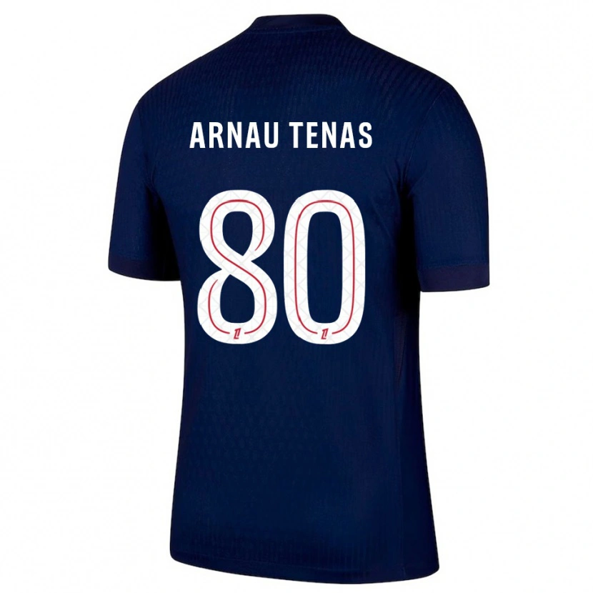 Danxen Dames Arnau Tenas #80 Marineblauw Rood Thuisshirt Thuistenue 2025/26 T-Shirt
