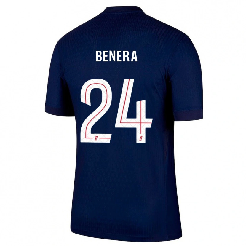 Danxen Dames Baby Jordy Benera #24 Marineblauw Rood Thuisshirt Thuistenue 2025/26 T-Shirt