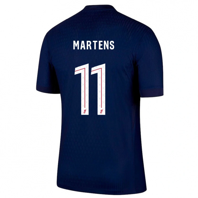 Danxen Dames Lieke Martens #11 Marineblauw Rood Thuisshirt Thuistenue 2025/26 T-Shirt