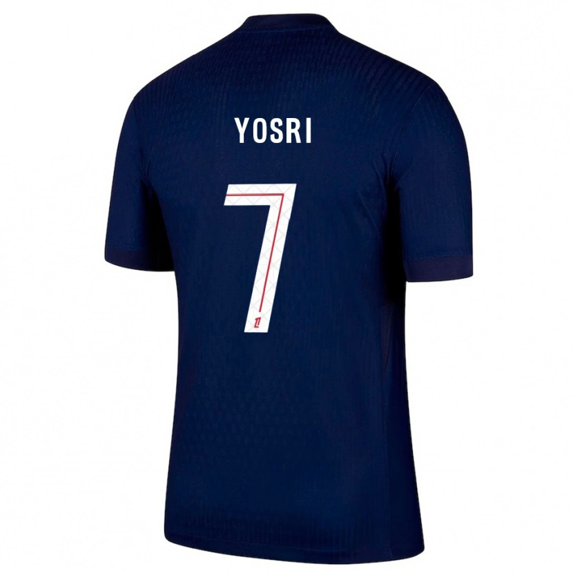 Danxen Dames Bouzid Yosri #7 Marineblauw Rood Thuisshirt Thuistenue 2025/26 T-Shirt
