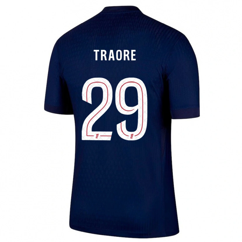 Danxen Dames Manssita Traoré #29 Marineblauw Rood Thuisshirt Thuistenue 2025/26 T-Shirt