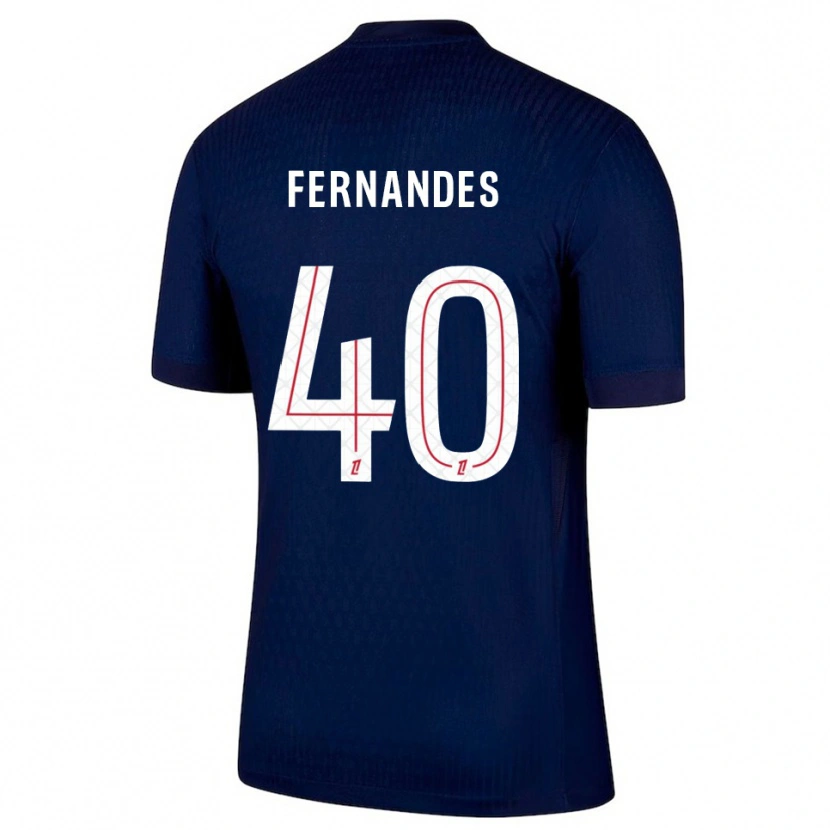 Danxen Dames Alyssa Fernandes #40 Marineblauw Rood Thuisshirt Thuistenue 2025/26 T-Shirt