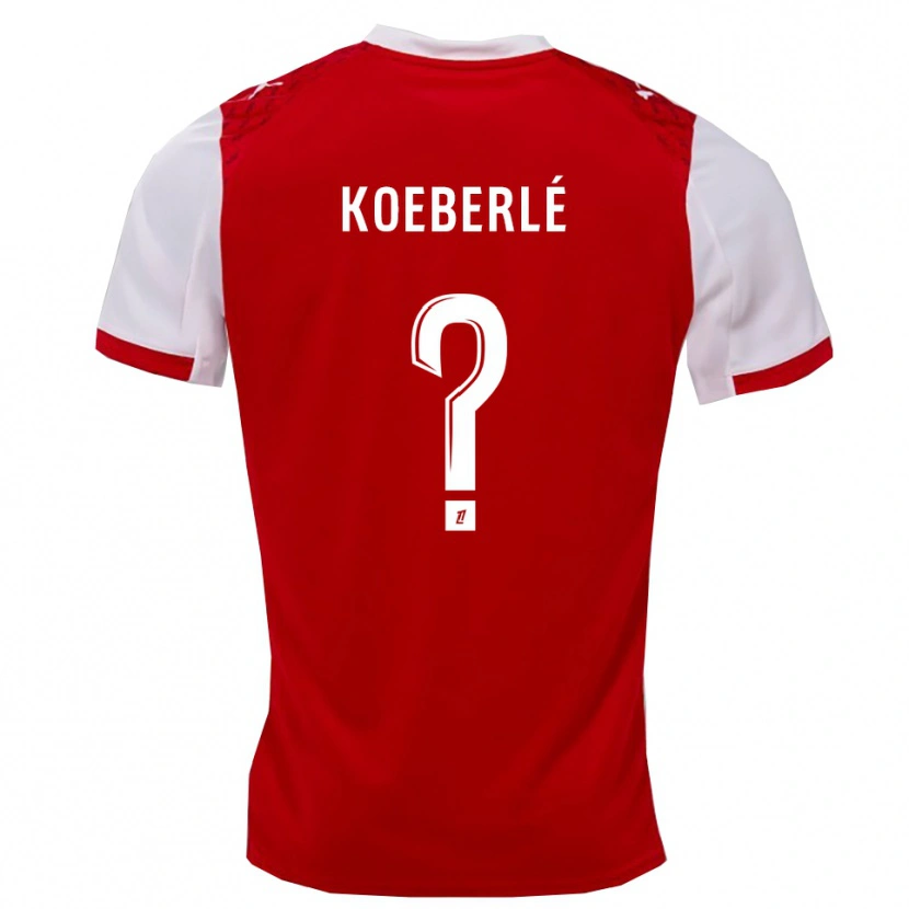 Danxen Dames Samuel Koeberlé #0 Rood Wit Thuisshirt Thuistenue 2025/26 T-Shirt