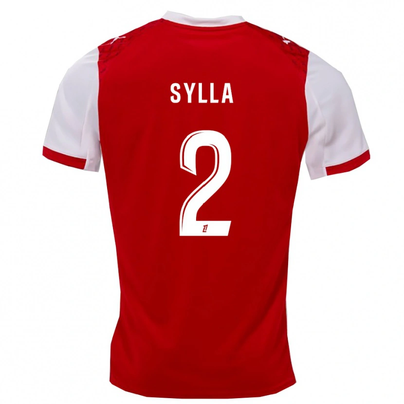 Danxen Dames Mohamed Sylla #2 Rood Wit Thuisshirt Thuistenue 2025/26 T-Shirt