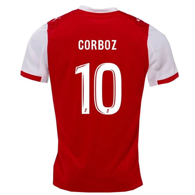 Danxen Dames Rachel Corboz #10 Rood Wit Thuisshirt Thuistenue 2025/26 T-Shirt