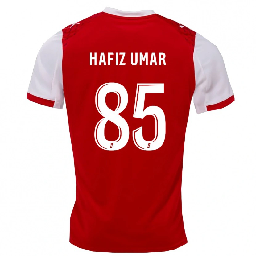 Danxen Dames Ibrahim Hafiz Umar #85 Rood Wit Thuisshirt Thuistenue 2025/26 T-Shirt