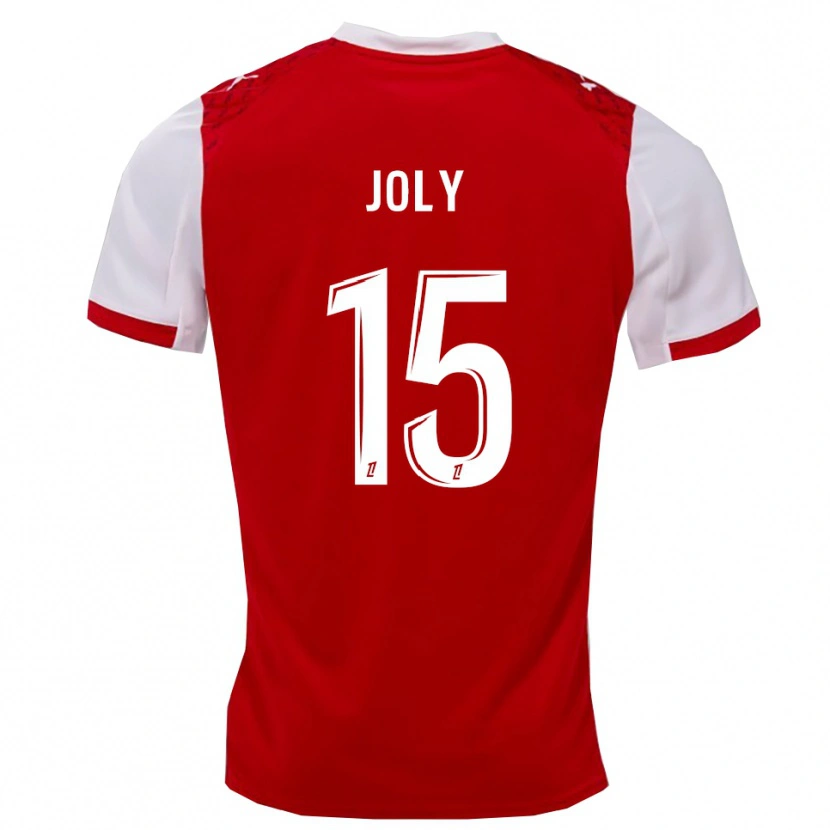 Danxen Dames Lou-Ann Joly #15 Rood Wit Thuisshirt Thuistenue 2025/26 T-Shirt
