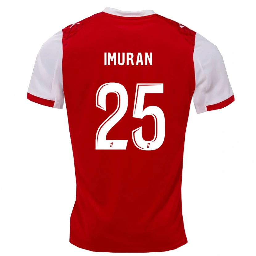 Danxen Dames Rofiat Adenike Imuran #25 Rood Wit Thuisshirt Thuistenue 2025/26 T-Shirt