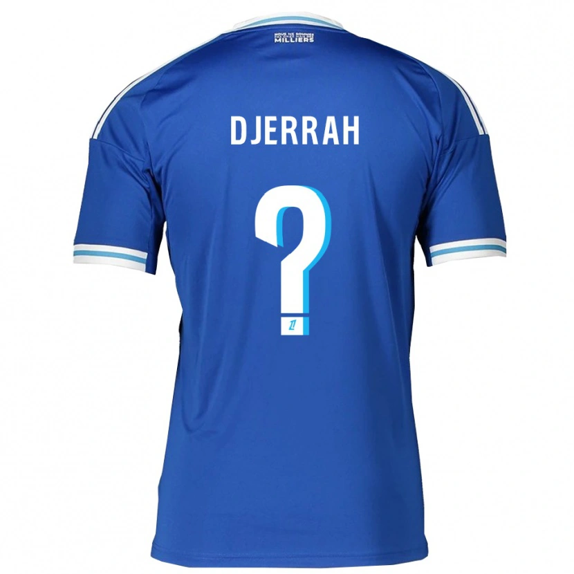 Danxen Dames Karim Djerrah #0 Blauw Wit Thuisshirt Thuistenue 2025/26 T-Shirt