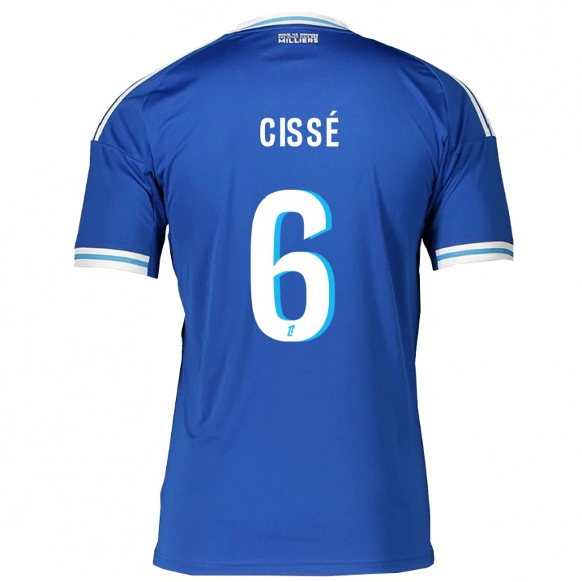 Danxen Dames Amadou Cissé #6 Blauw Wit Thuisshirt Thuistenue 2025/26 T-Shirt