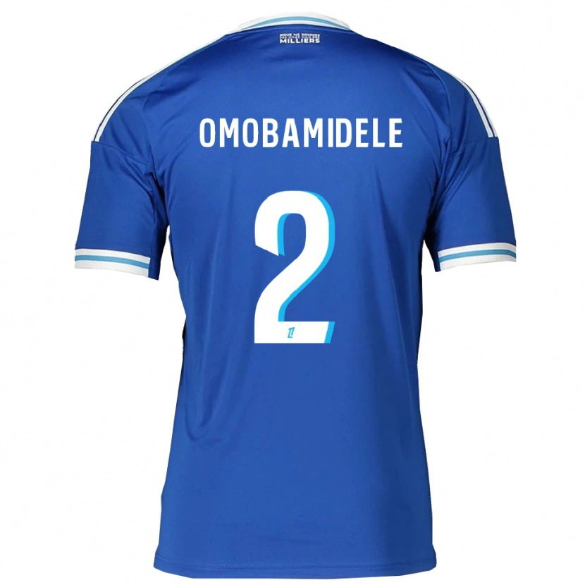 Danxen Dames Andrew Omobamidele #2 Blauw Wit Thuisshirt Thuistenue 2025/26 T-Shirt